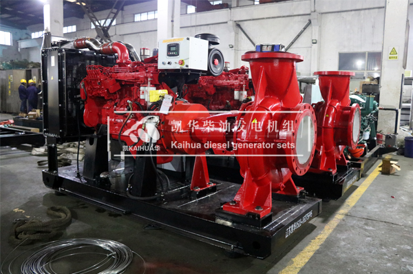 成都市政（zhèng）兩台150KW柴油水泵機組成功出廠