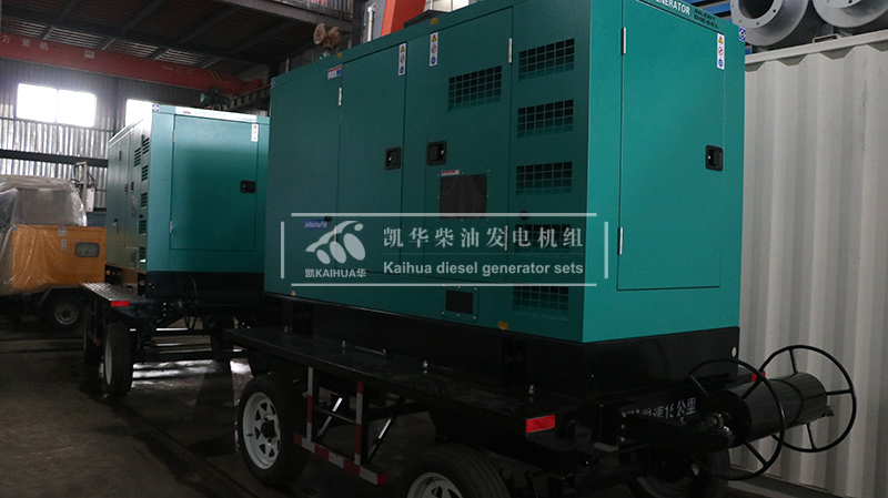 威海100kw移（yí）動靜音發電機組成（chéng）功出廠