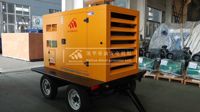 莆田50kw移動防雨罩（zhào）柴油發電機組成功出廠